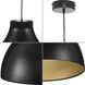 Radian LED LED 16 inch Matte Black Pendant Ceiling Light, Progress LED