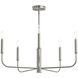 Reines 5 Light 26 inch Brushed Nickel Chandelier Ceiling Light