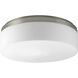 Maier 2 Light 14 inch Brushed Nickel Flush Mount Ceiling Light in Bulbs Included