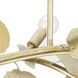 Laurel 7 Light 50.5 inch Gilded Silver Linear Chandelier Ceiling Light, Design Series