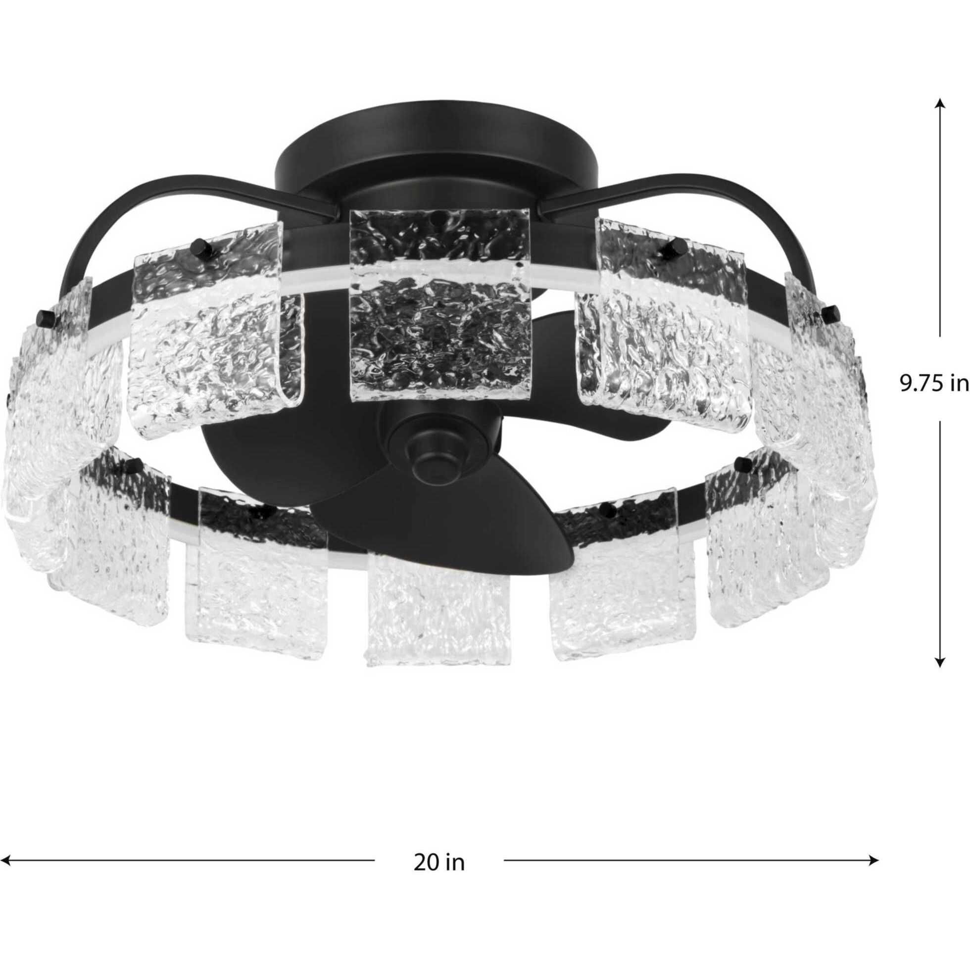 Fanin 20.62 inch Matte Black Outdoor Ceiling Fan