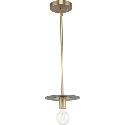 Trimble 1 Light 8 inch Brushed Bronze Mini Pendant Ceiling Light, Design Series