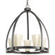 Ridge 5 Light 22 inch Espresso Chandelier Ceiling Light