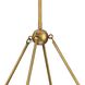 Laurel 8 Light 38 inch Gold Ombre Chandelier Ceiling Light, Design Series