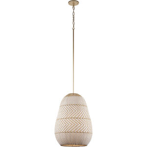 Zanzibar 3 Light 16 inch Soft Gold Pendant Ceiling Light