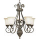 Maison Orleans 5 Light 24 inch Fieldstone Chandelier Ceiling Light