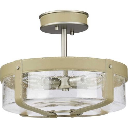 Point Dume™ Rockdance 4 Light 14.38 inch Antique Nickel Semi-Flush Mount Ceiling Light, Design Series