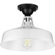 Cedar Springs 1 Light 13 inch White Outdoor Semi-Flush Mount