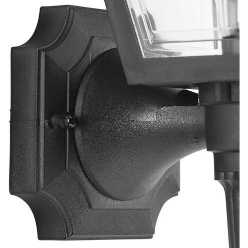 Mansard 1 Light 17 inch Textured Black Outdoor Wall Lantern