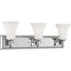Fairfield 3 Light 25 inch Polished Chrome Bath Vanity Wall Light 