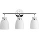 Lexie 3 Light 22 inch Polished Chrome Bathroom Vanity Light Wall Light
