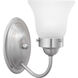 Fluted Glass 1 Light 5.25 inch Brushed Nickel Bath Vanity Wall Light in Etched