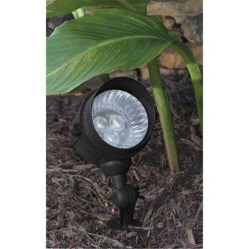 LED Spot Light 12 3.00 watt Black Landscape Spot Light, Progress LED