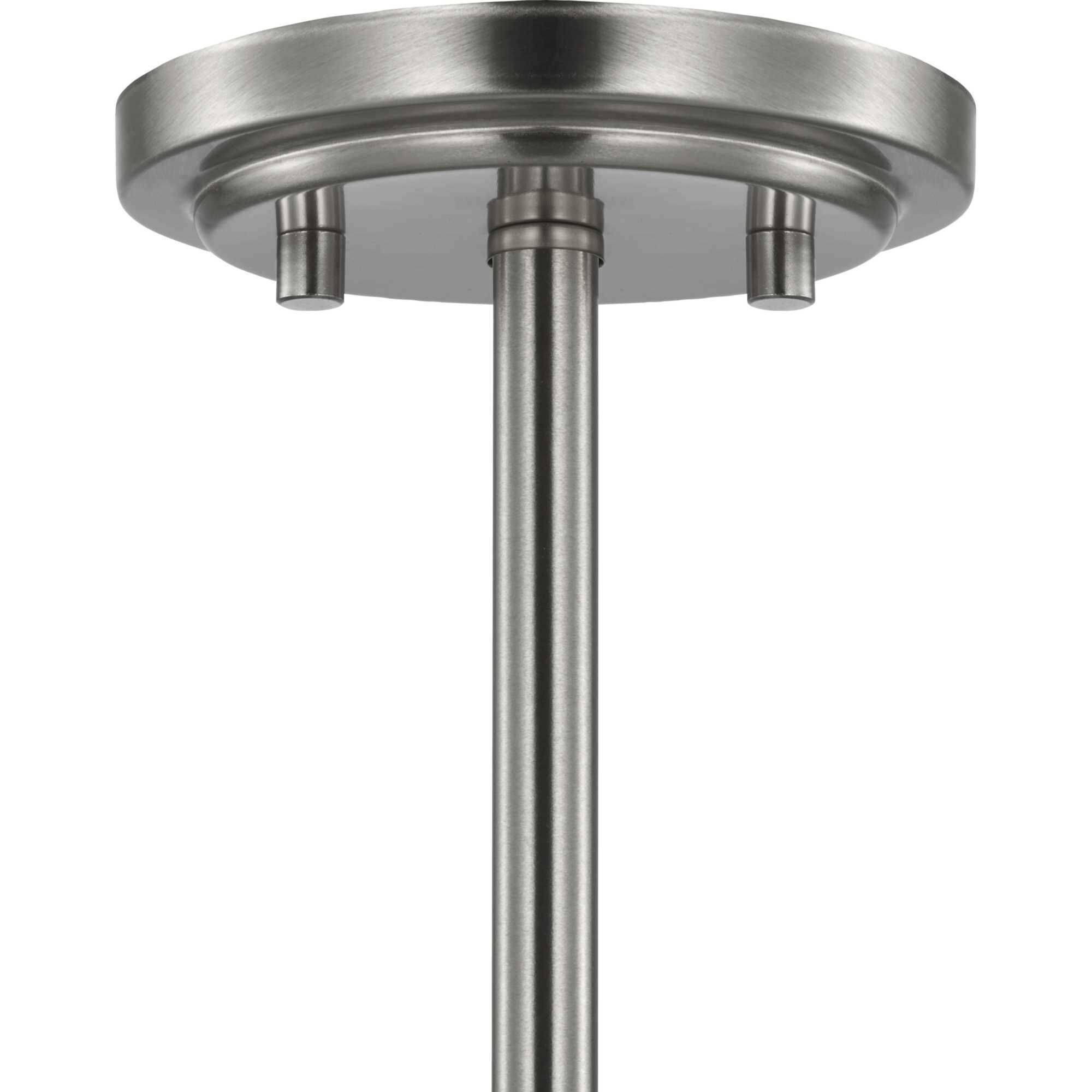 Adley 3 Light 18.12 inch Brushed Nickel Semi-Flush Convertible Light Ceiling Light