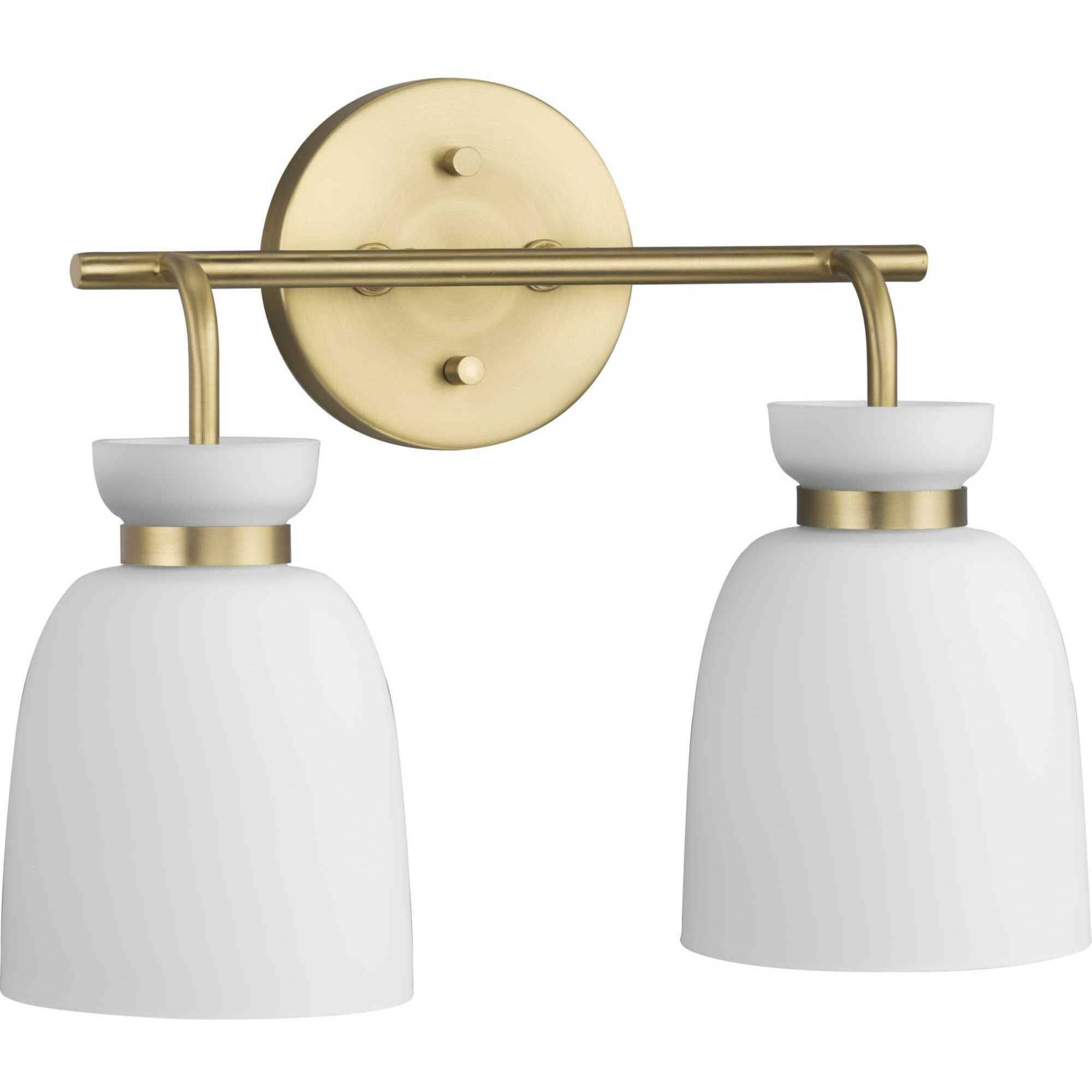 Lexie 2 Light 14 inch Brushed Gold Bathroom Vanity Light Wall Light