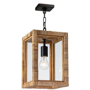 Newport 1 Light 8.5 inch Natural Ceiling Lantern Ceiling Light, Small