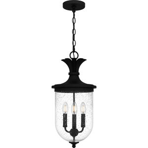 Havana 3 Light 10 inch Earth Black Outdoor Lantern, Large