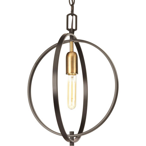 Swing 1 Light Antique Bronze Pendant Ceiling Light, Small