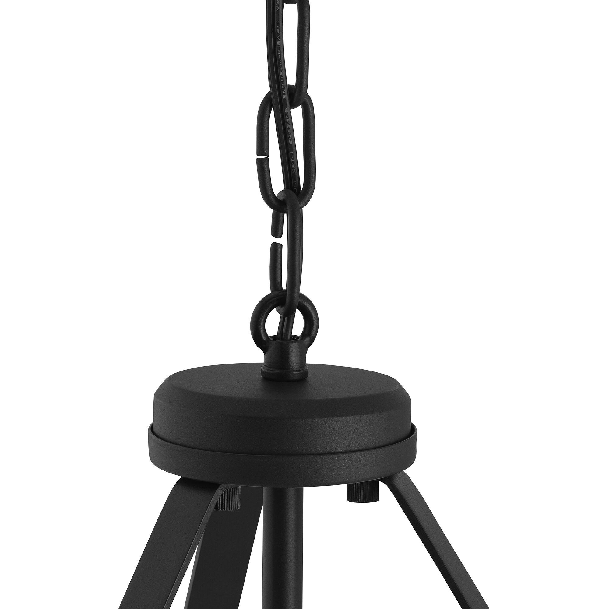 Lieon 3 Light 15.75 inch Black Convertible Pendant Ceiling Light