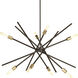 Astra 8 Light 42 inch Antique Bronze Chandelier Ceiling Light, Design Series