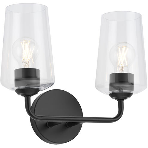 Celino 2 Light 14 inch Black Vanity Light Wall Light