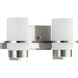 Reiss 2 Light 13.75 inch Brushed Nickel Vanity Light Wall Light