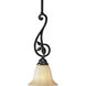 Le Jardin 1 Light 7 inch Espresso Mini-Pendant Ceiling Light