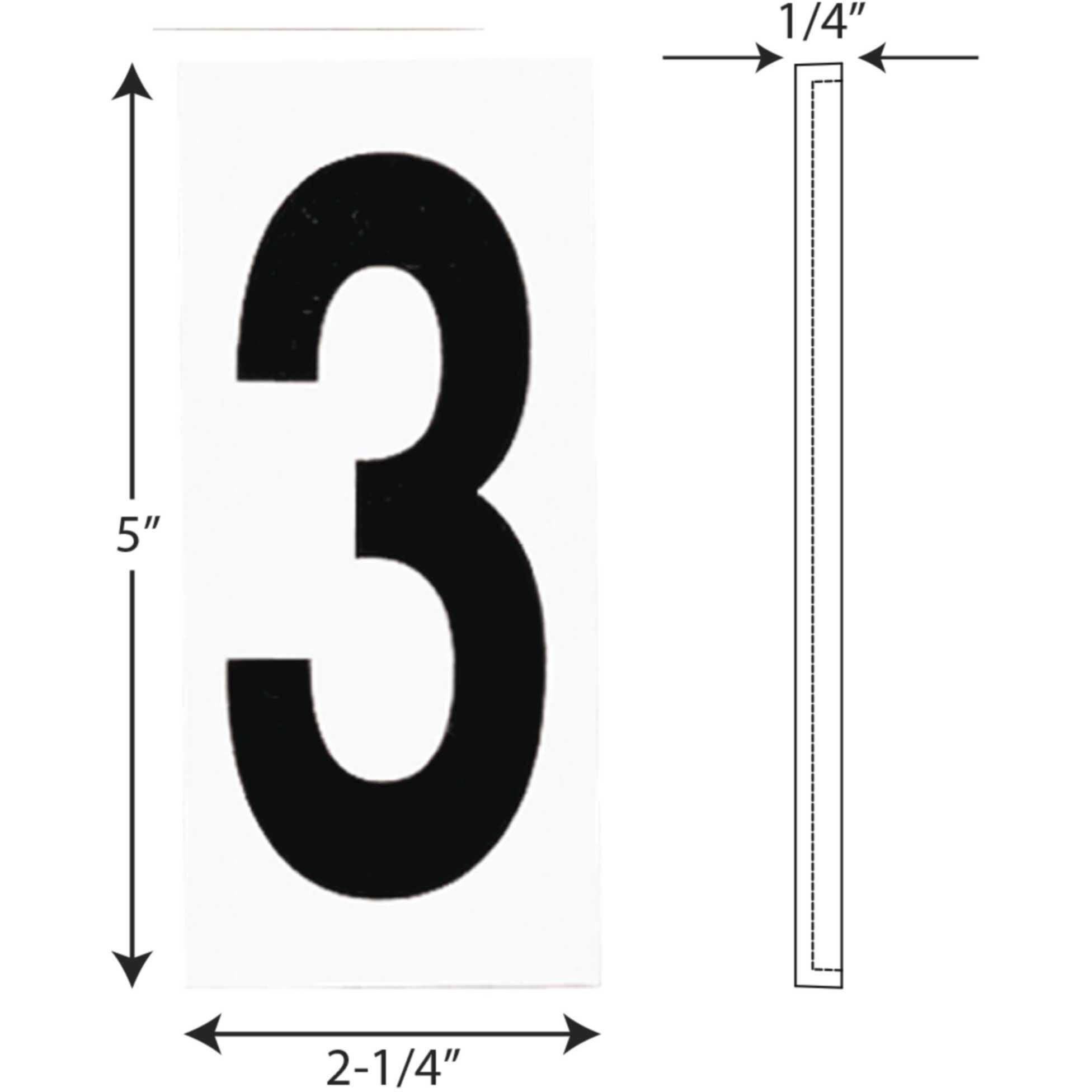 Address Light White Address Light Tile in 3 Text