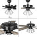 AirPro Builder 52 inch Matte Black with Black/Rustic Charcoal Blades Ceiling Fan