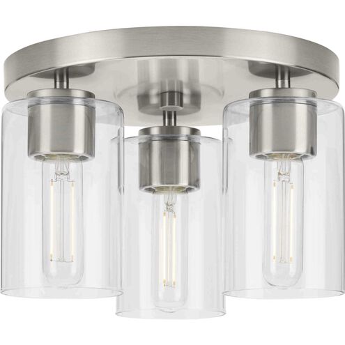 Cofield 3 Light 12 inch Brushed Nickel Flushmount Ceiling Light