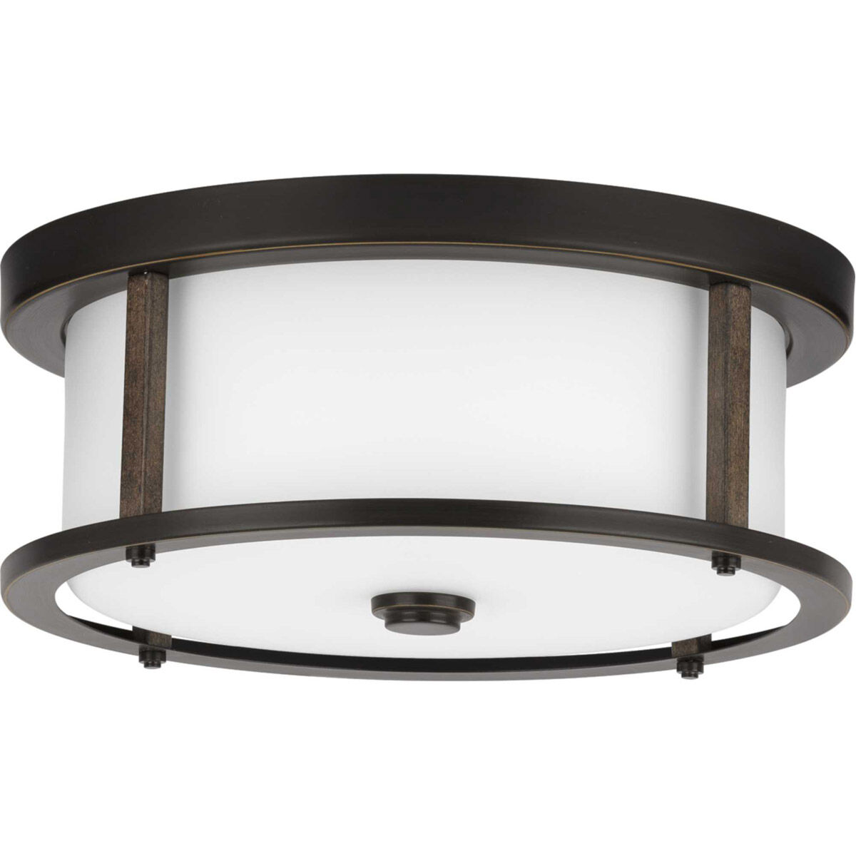 Beaches 2 Light 13 inch Antique Bronze Flush Mount Ceiling Light