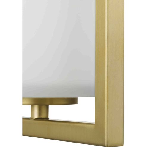 Vertex 1 Light 5 inch Brushed Gold Semi-Flush Mount Ceiling Light