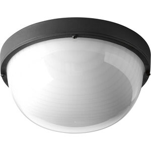 Bulkheads LED LED 10 inch Textured Black Outdoor Ceiling/Wall Light, Progress LED