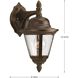 Westport 1 Light 13 inch Antique Bronze Outdoor Wall Lantern in Bulbs Not Included, Clear Seeded, Small