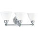 Botanical 3 Light 24 inch Polished Chrome Bath Vanity Wall Light