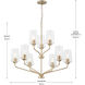 Celino 9 Light 32 inch Champagne Bronze Chandelier Ceiling Light