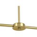 Arya 8 Light 40 inch Brushed Gold Linear Chandelier Ceiling Light, Design Series