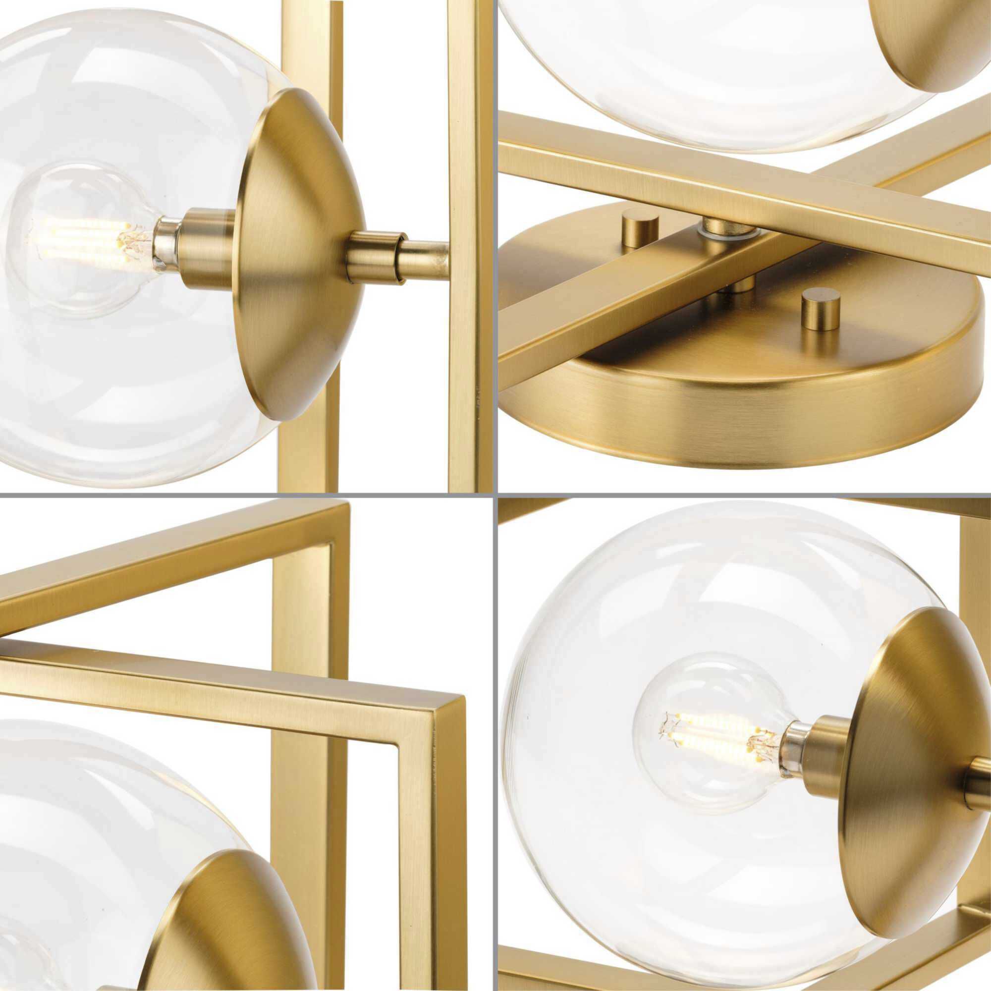 Atwell 1 Light 10 inch Brushed Bronze Semi-Flush Mount Ceiling Light