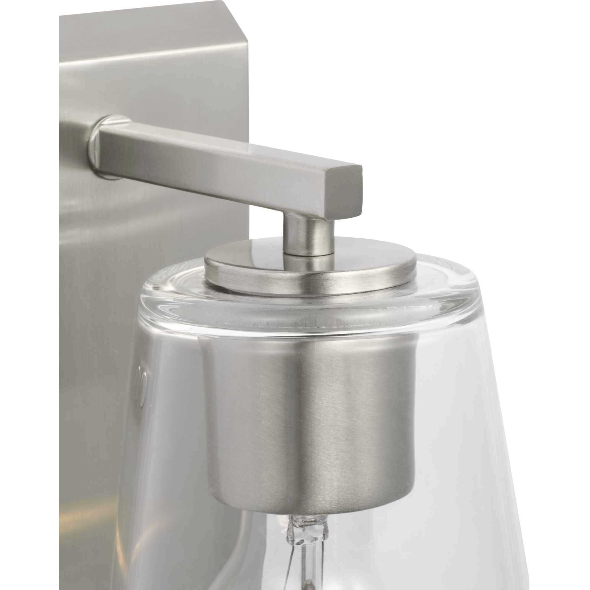 Vertex 1 Light 4.75 inch Brushed Nickel Bath Light Wall Light