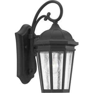 Verdae 1 Light 13 inch Textured Black Outdoor Wall Lantern, Small, Design Series