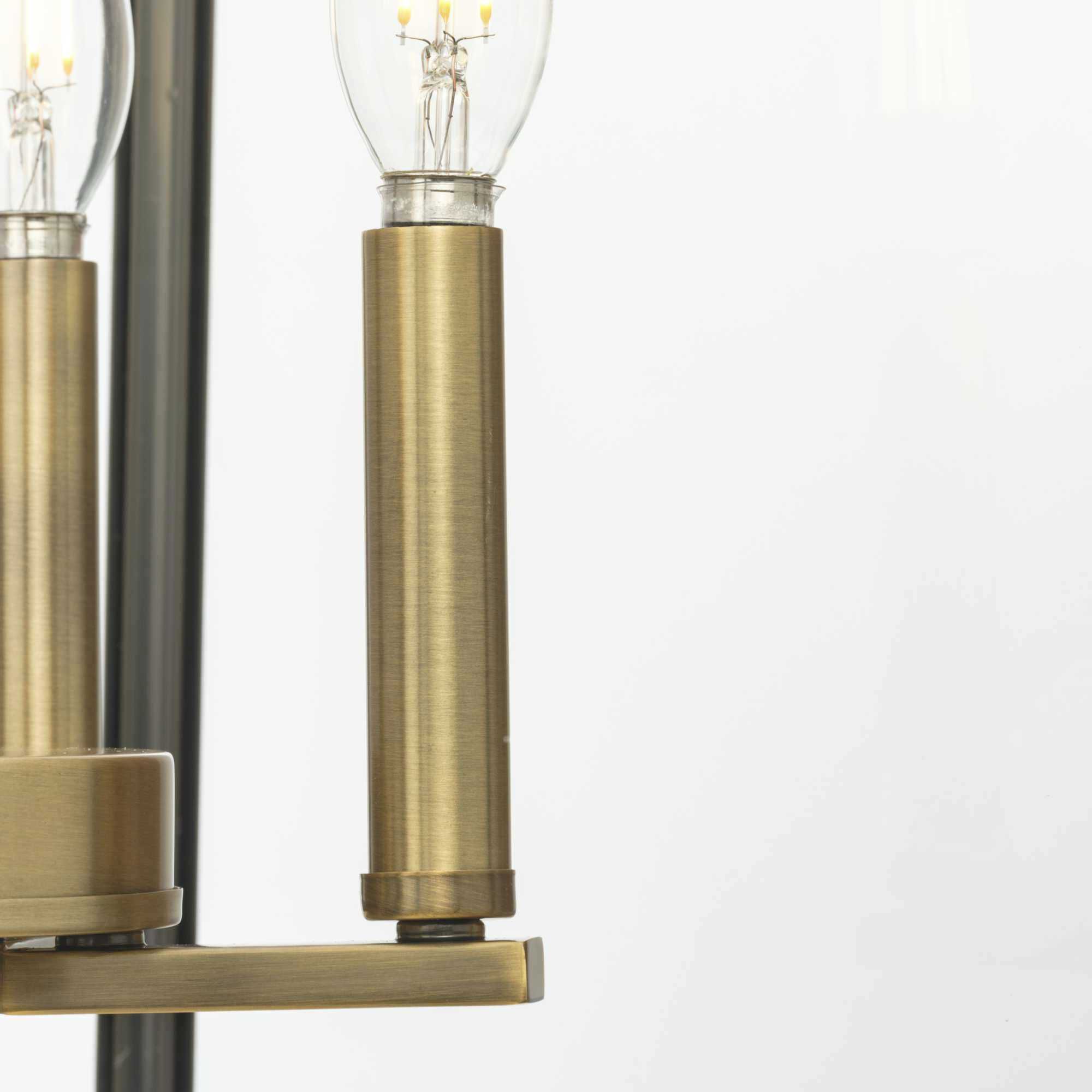 Hillcrest 4 Light 13 inch Vintage Brass Foyer Light Ceiling Light