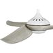 Conte 52 inch Satin White with Washed Oak Blades Outdoor Ceiling Fan