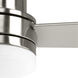 Trevina II 52 inch Brushed Nickel with Silver Blades Ceiling Fan, Progress LED