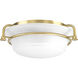 Tinsley 2 Light 16.5 inch Brushed Bronze Flush Mount Ceiling Light