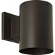 Cylinder LED 8 inch Antique Bronze Outdoor Wall Cylinder, Progress LED