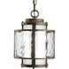 Bay Court 1 Light 8.75 inch Antique Bronze Outdoor Hanging Lantern
