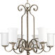 Stroll 6 Light 27 inch Pebbles Chandelier Ceiling Light