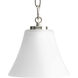 Bravo 1 Light 7.25 inch Brushed Nickel Mini-Pendant Ceiling Light