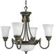 Huntington 4 Light 26 inch Forged Bronze Chandelier Ceiling Light