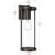 Kagen 1 Light 18 inch Antique Bronze Outdoor Wall Light